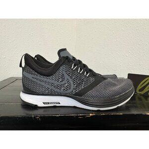 Women’s 6 Nike Zoom Strike Black Grey Athletic Running Shoes AJ0188-003